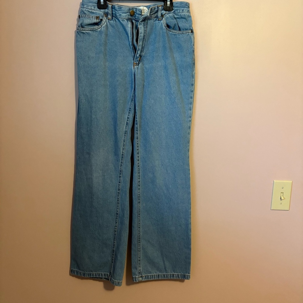 💚Chadwicks Real Comfort Blue Flare Wide Leg Jeans